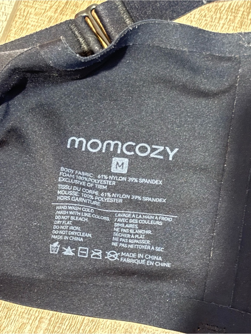 Momcozy Maternity Seamless Ultra Comfort Pumping Nursing Bra‎ black medium - Picture 7 of 7